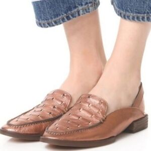 {6.5/37} Free People Bakersfield Slingback Mule In Bronze Metallic